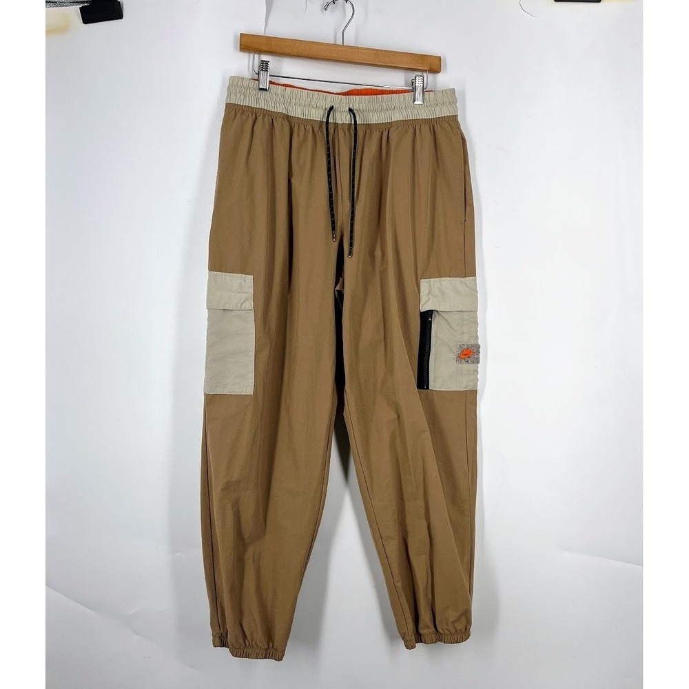 Nike Dri-FIT Cargo Joggers DX2322-258 Cream Utility Pants Women's Size L